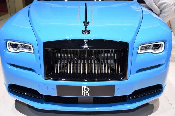 Ginebra, Suiza - 05 de marzo de 2019: Rolls Royce Wraith - Salón Internacional del Automóvil de Ginebra 2019 — Foto de Stock