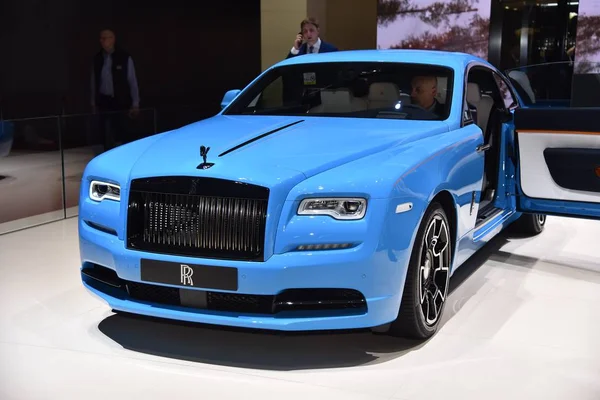 Genebra, Suíça - 05 de março de 2019: Rolls Royce Wraith - Geneva International Motor Show 2019 — Fotografia de Stock