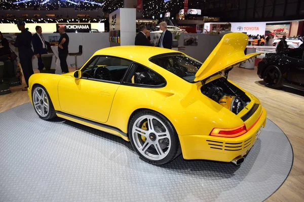 Genève, Zwitserland - 05 maart 2019: Ruf Ctr - Internationale Autosalon van Genève 2019 — Stockfoto