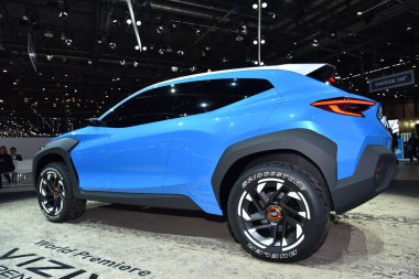 Cenevre, İsviçre - 05 Mart 2019: 89. Gims 'de Subaru Viziv kavramı