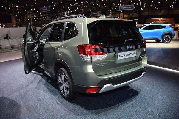 Ginebra, Suiza - 04 de marzo de 2019: Subaru Forester en el 89º GIMS — Foto de Stock