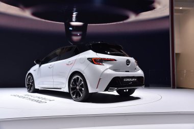 Cenevre, İsviçre - Mart 06, 2019: Toyota Corolla Gr Spor Melezi 89.