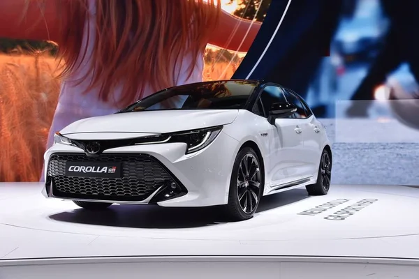 Ginevra, Svizzera - 06 marzo 2019: Toyota Corolla GR Sport Hybrid alla 89esima GIMS — Foto Stock