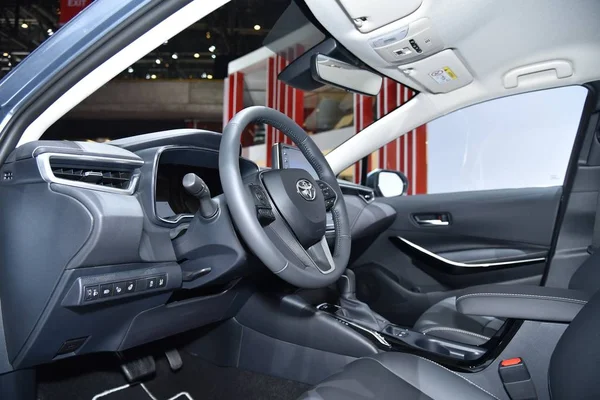 Genève, Suisse - 06 mars 2019 : Toyota Corolla Sedan Hybrid au 89e GIMS — Photo