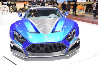 Cenevre, İsviçre - 05 Mart 2019: 89. Gims 'de Zenvo Tsr-S