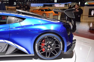 Cenevre, İsviçre - 05 Mart 2019: 89. Gims 'de Zenvo Tsr-S