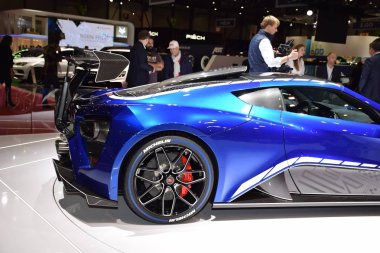 Cenevre, İsviçre - 05 Mart 2019: 89. Gims 'de Zenvo Tsr-S