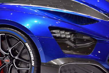 Cenevre, İsviçre - 05 Mart 2019: 89. Gims 'de Zenvo Tsr-S
