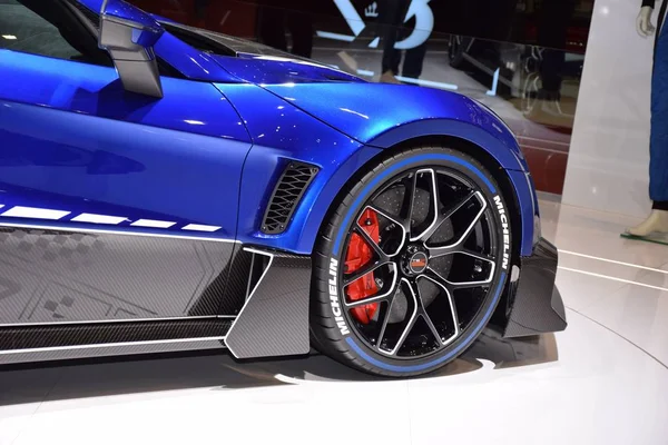 ジュネーブ、スイス- 2019年3月5日:第89回ジムでZenvo TSR-S — ストック写真