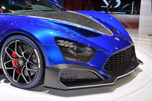 ジュネーブ、スイス- 2019年3月5日:第89回ジムでZenvo TSR-S — ストック写真