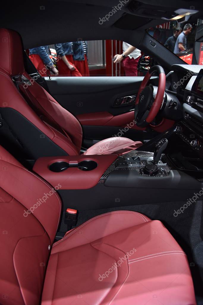 Geneva, Switzerland - March 06, 2019: Toyota Supra GR presented at 89th GIMS swiss