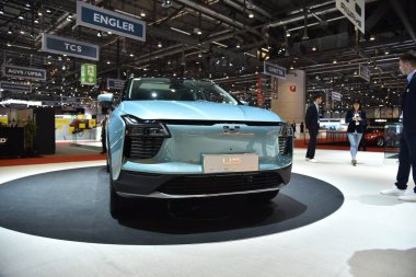 Cenevre, İsviçre - 04 Mart 2019: 89. Gims 'de Aiways U5