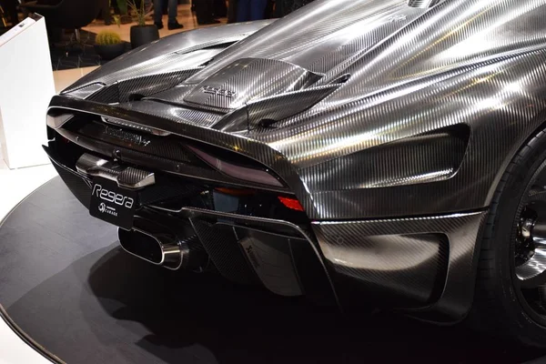 Ginebra, Suiza - 04 de marzo de 2019: Koenigsegg Regera en el 89º GIMS — Foto de Stock