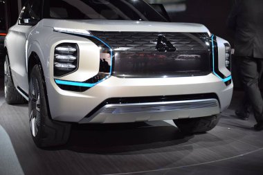 Cenevre, İsviçre - 05 Mart 2019: Mitsubishi Engelberg Tourer Concept at 89.