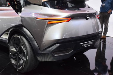 Cenevre, İsviçre - 05 Mart 2019: Nissan Imq e-power Concept at 89 Gims