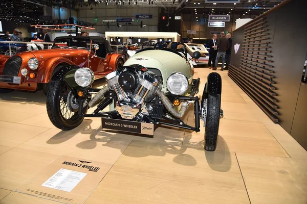 Genf, Schweiz - 05. März 2019: morgan 3 wheeler at 89. gims — Stockfoto