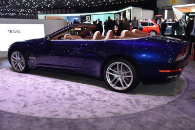 Geneva, Switzerland - March 06, 2019: Touring Superleggera Sciadipersia at 89th GIMS