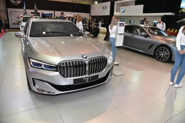 Sofya, Bulgaristan - 11 Ekim 2019: The 7 at Sofia Motor Show