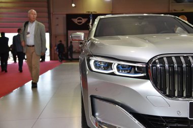 Sofya, Bulgaristan - 11 Ekim 2019: The 7 at Sofia Motor Show