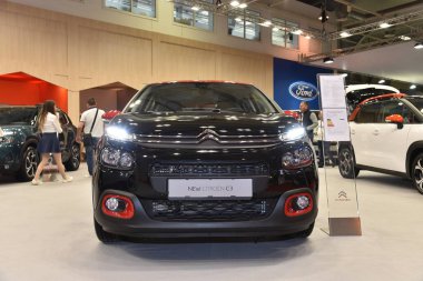 Sofya, Bulgaristan - 15 Ekim 2019: Sofya Motor Fuarında Citroen C3