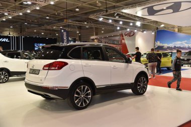 Sofya, Bulgaristan - 14 Ekim 2019: Dr. 6 Sofya Motor Fuarında