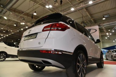 Sofya, Bulgaristan - 14 Ekim 2019: Dr. 6 Sofya Motor Fuarında