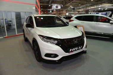 Sofya, Bulgaristan - 14 Ekim 2019: Sofya Motor Fuarında Honda Hr-V