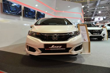 Sofya, Bulgaristan - 14 Ekim 2019: Sofya Motor Fuarında Honda Caz