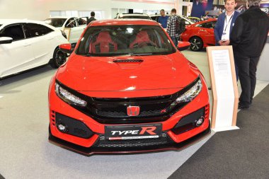 Sofya, Bulgaristan - 14 Ekim 2019: Sofya Motor Fuarında Honda R Tipi