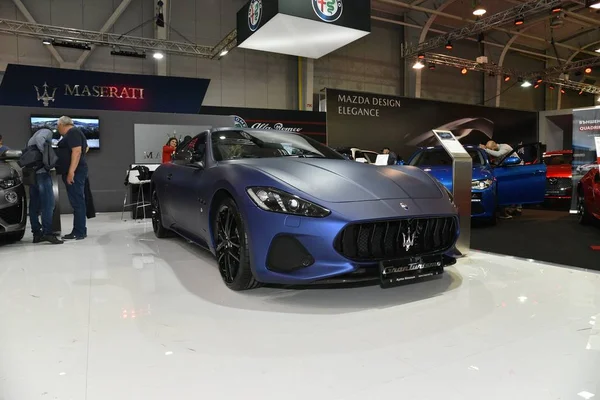 Sofia, Bulgária - 14 de outubro de 2019: Maserati GranTurismo no Sofia Motor Show — Fotografia de Stock