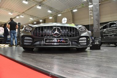 Sofya, Bulgaristan - 15 Ekim 2019: Mercedes-Benz Amg Gt Sofya Motor Fuarında