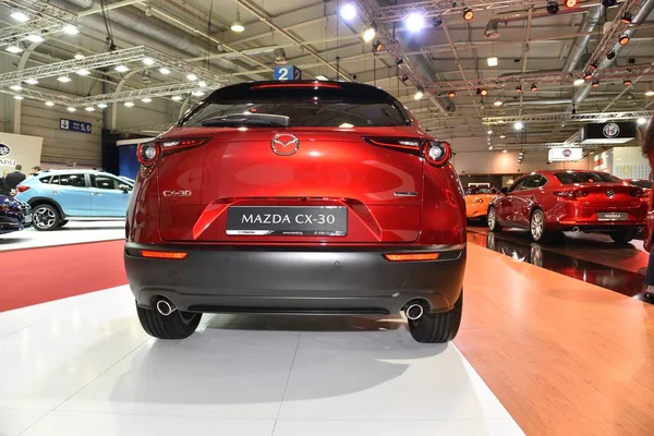 Sofya, Bulgaristan - 11 Ekim 2019: Mazda CX-30 Sofya Motor Fuarında