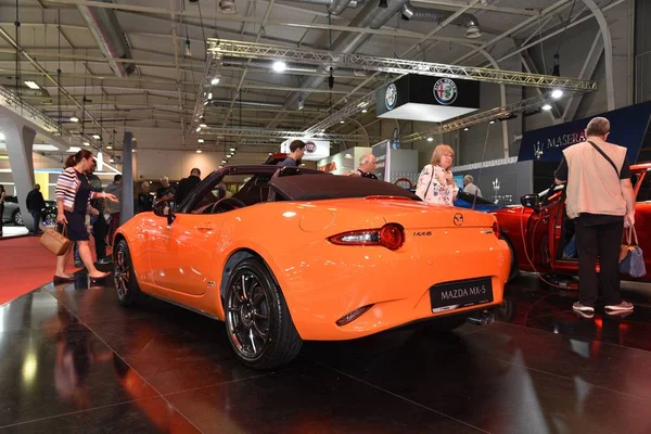 Sofia, Bulgaria - October 15, 2019: Mazda MX-5 at Sofia Motor Show — Stock Photo, Image