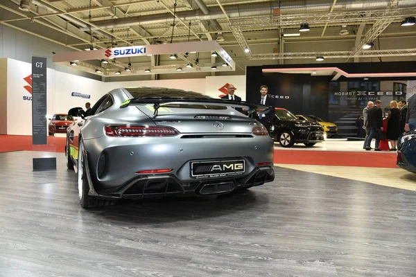 Sofia, Bulgaria - October 15, 2019: Mercedes-Benz AMG GT at Sofia Motor Show — Stock Photo, Image