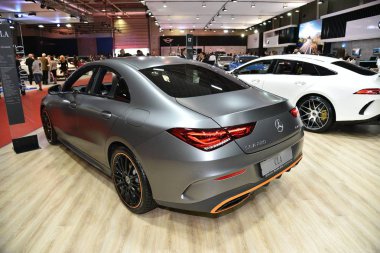 Sofya, Bulgaristan - 11 Ekim 2019: Mercedes-Benz Cla 220 Sofya Motor Fuarında 420