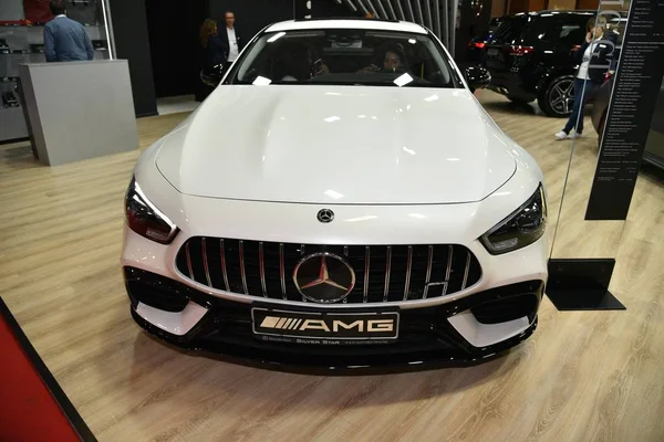 София, Болгария - 11 октября 2019 года: Mercedes-Benz AMG GT 63 S на автосалоне в Софии — стоковое фото