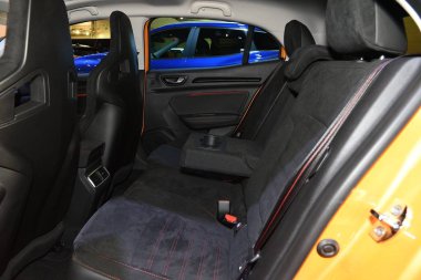 Sofya, Bulgaristan - 15 Ekim 2019: Renault Megane Rs Kupası Sofya Motor Fuarında