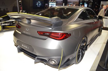 Paris, Fransa - 03 Ekim 2018: Sonsuzluk Projesi Siyah S Paris Motor Show 'da