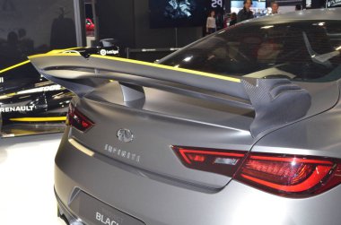 Paris, Fransa - 03 Ekim 2018: Sonsuzluk Projesi Siyah S Paris Motor Show 'da