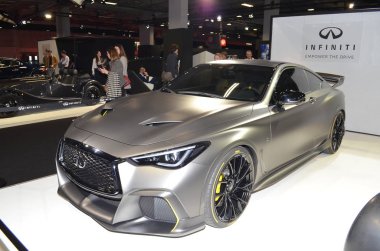 Paris, Fransa - 03 Ekim 2018: Sonsuzluk Projesi Siyah S Paris Motor Show 'da