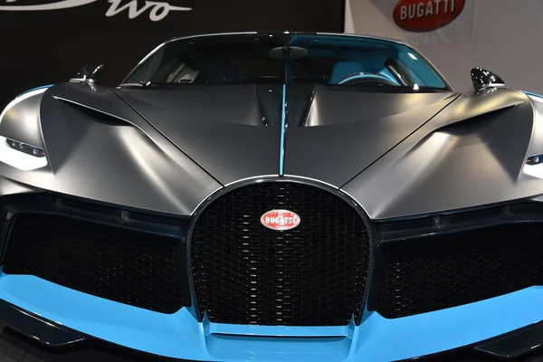 Paris, France - October 03, 2018: Bugatti Divo на Paris Motor Show — стокове фото