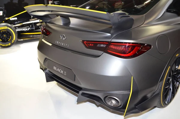 Paris, Fransa - 03 Ekim 2018: Sonsuzluk Projesi Siyah S Paris Motor Show 'da