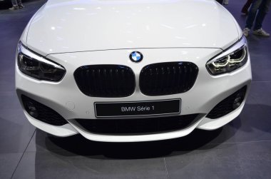 Paris, Fransa - 03 Ekim 2018: Bmw Serie 1, Paris Motor Fuarı