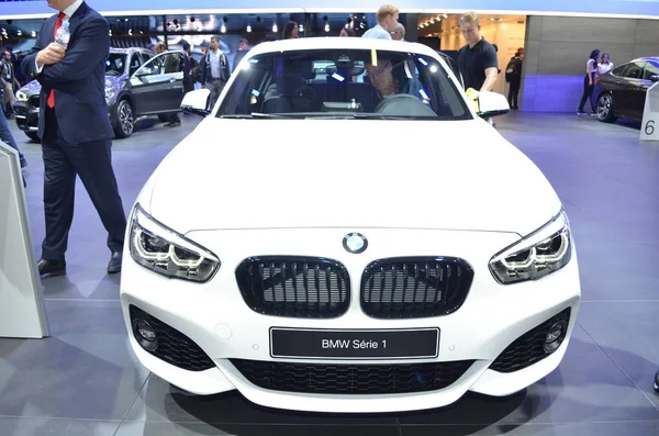 Paris, França - 03 de outubro de 2018: BMW Serie 1 no Paris Motor Show — Fotografia de Stock