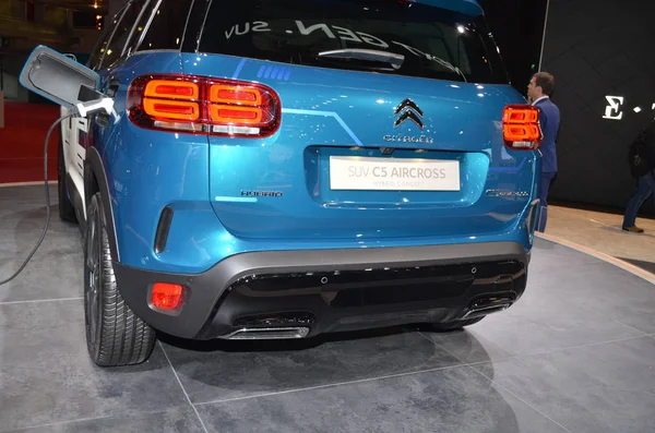 Párizs, Franciaország - 2018. október 02.: Citroen C5 Aircross a Paris Motor Show-n — Stock Fotó