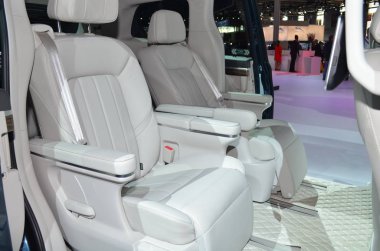 Paris, Fransa - 3 Ekim 2018: Gac Motor Ge3 Paris Motor Show 'da