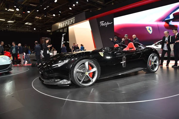 Paris, France - October 02, 2018: Ferrari Monza SP2 at Paris Motor Show — Stock Photo, Image