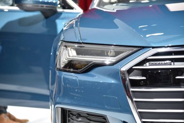 Cenevre, İsviçre, Mart 06-2018: Audi A6 Limousine 50 Tdi quattro at Gims