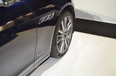 Paris, Fransa - 02 Ekim 2018: Maserati Sq4 Quattroporte, Paris Motor Fuarı