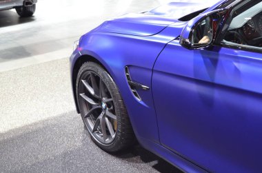 Cenevre, İsviçre, Mart 06-2018: Gims 'de Bmw M3 C